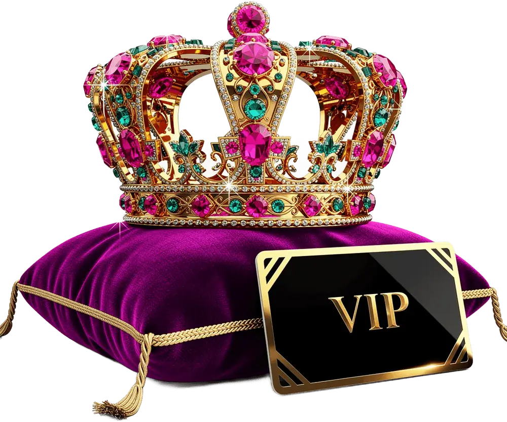 A golden VIP crown and Blaze Club membership card